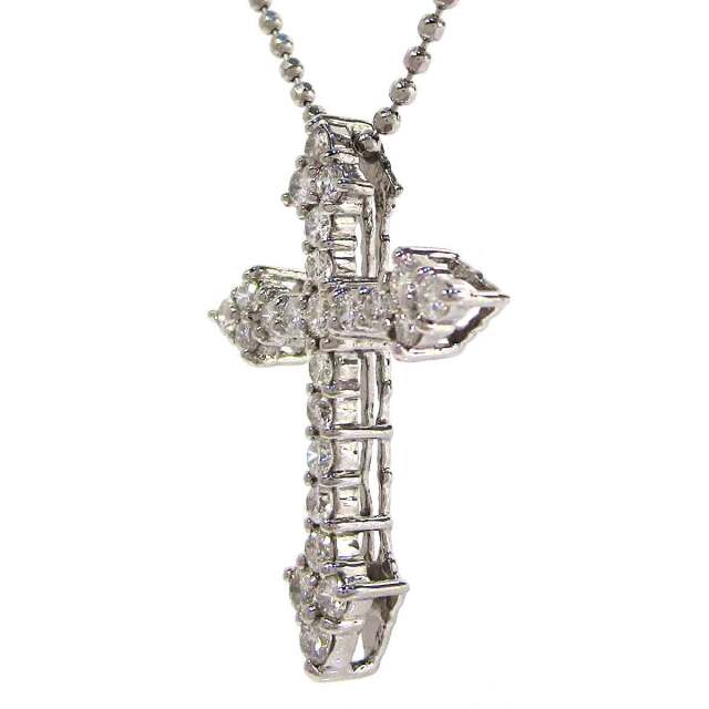 初売りSALE開催中 ダイヤモンド ネックレス クロス 0.3ct