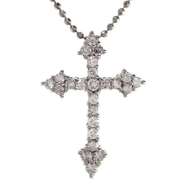 ネックレス クロス（ダイヤモンド） Pt850/Pt900 トップW16.8